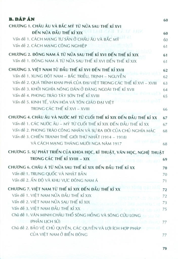 BÀI TẬP PHÁT TRIỂN NĂNG LỰC LỊCH SỬ LỚP 8 (Theo chương trình GDPT mới)